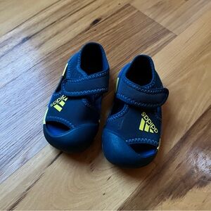 Adidas Kids Blue and Yellow Water Shoes